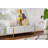 Chrisina Modern TV Stand with Elegant White & Gold Finish, 70.9 x 19.7 x 11.8 inches | 100% Melamine Coated Particle Board, Thickness: 0.7 inches | Stylish Design Perfect for Living Room & Entertainment Spaces, Durable & Chic-105514841