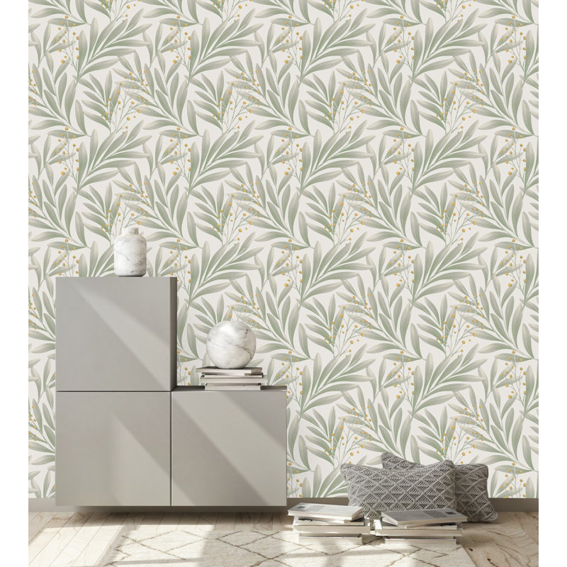 Peel & Stick Floral Tile, 2.08' W x 18.75' L