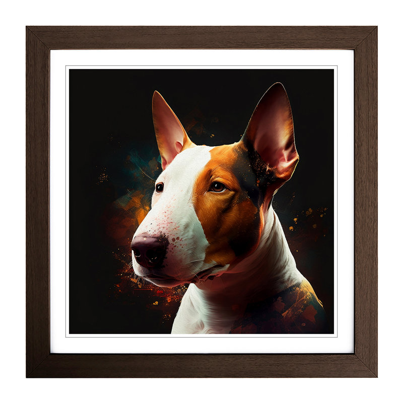 Single Picture Frame Print on Wood, Walnut