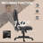 HOMCOM High Back Vibration Massage Office Chair With 6 Vibration Points-366593433
