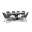 Annetraud Extendable Metal Base Dining Table-256600699