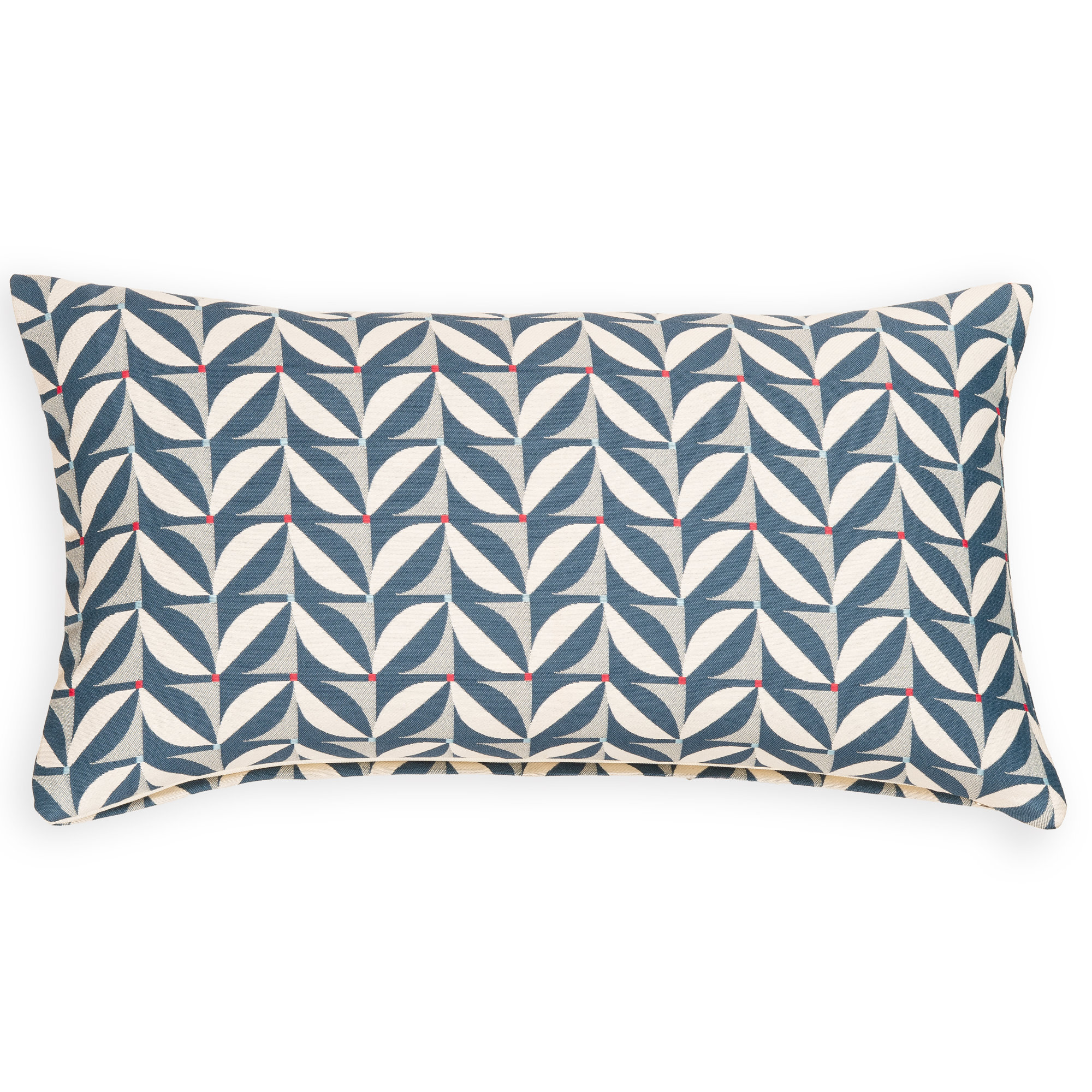Mattelynn Geometric Indoor/Outdoor Throw Pillow, Blue, 
Rectangle 12"H x 21"W