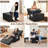 4-In-1 Multi-Function Folding Ottoman Breathable Linen Couch Bed With Adjustable Backrest & Pillow-541366464