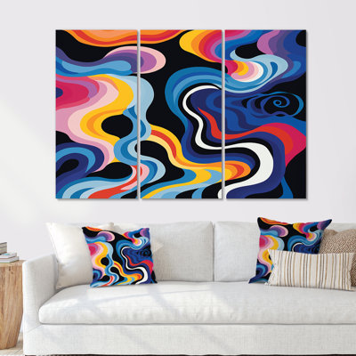 «Organic Colorful Delights I», reproduction d'art abstrait, ensemble d'art mural