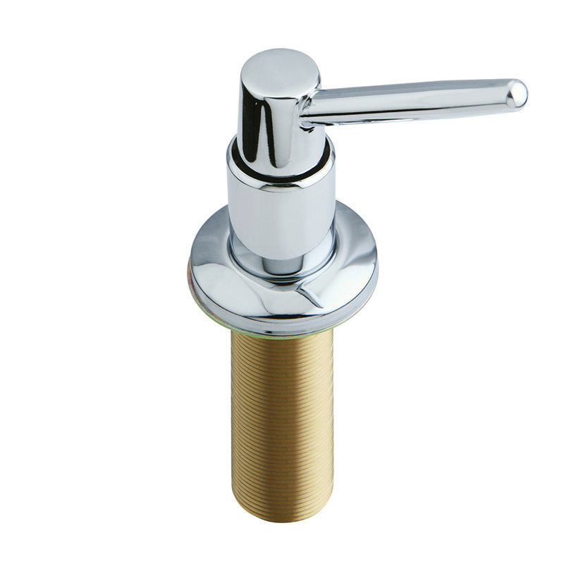 Elinvar Polished Chrome Kitchen Soap Dispenser with ABS Bottle