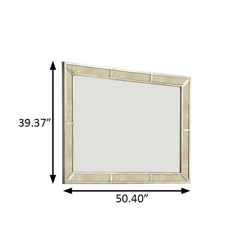 Miroir Glam 50,4 ", champagne