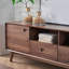 Meuble télé simple en bois massif-125119577