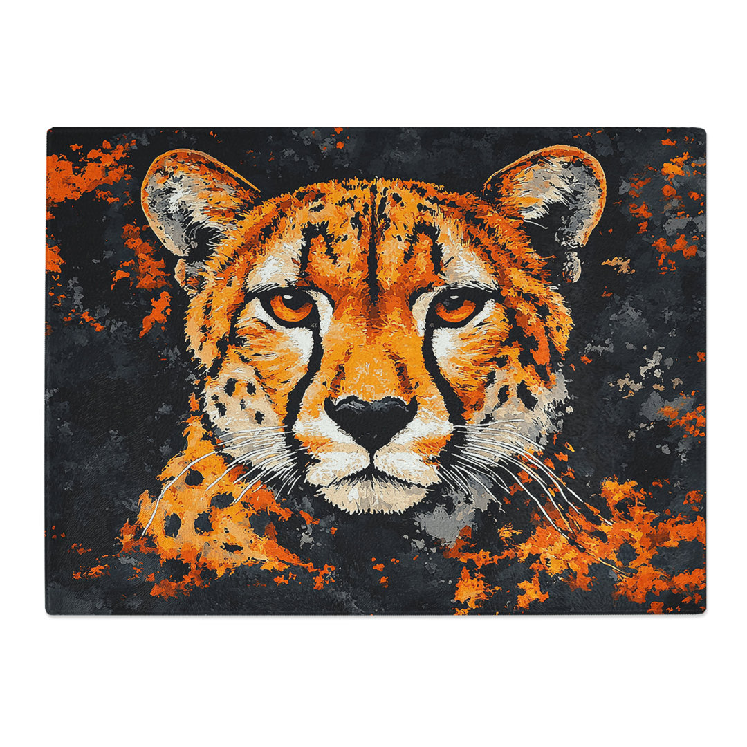 Cheetah Vol.6  Glass Chopping Board