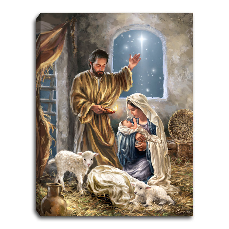 Mini toile de fond chevalet 8 x 6 The King is Born