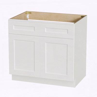 33" Solid Wood Shaker Sink Base Cabinet with Soft-Close Doors, 24" Deep