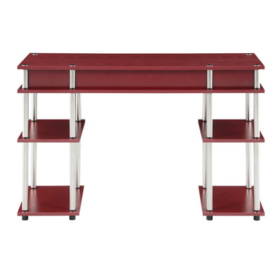 Edwin No Tools Writing Desk with Shelves
