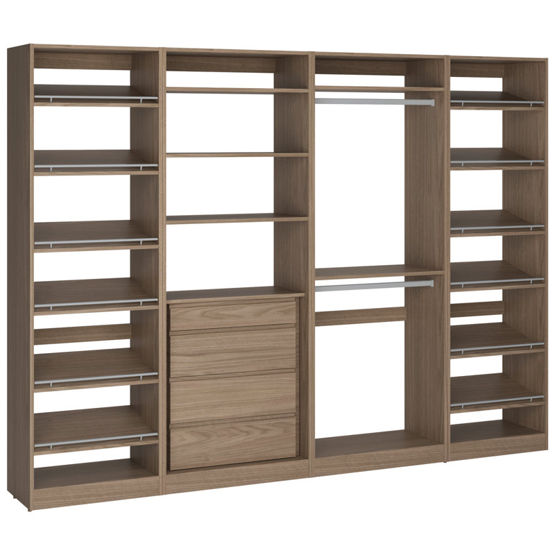 Système d'organisation 113 11/16 po, Brun