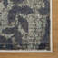 Tapis bleu sarcelle et gris 4 pi x 6 pi résistant aux taches
