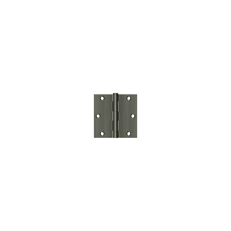 Steel Hinge, Antique Nickel