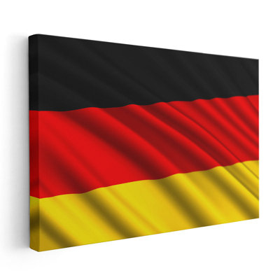 Drapeau allemand, impression sur toile
