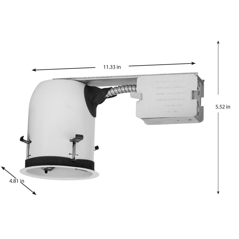 4" Steel Non-IC Remodel Recessed Housing
