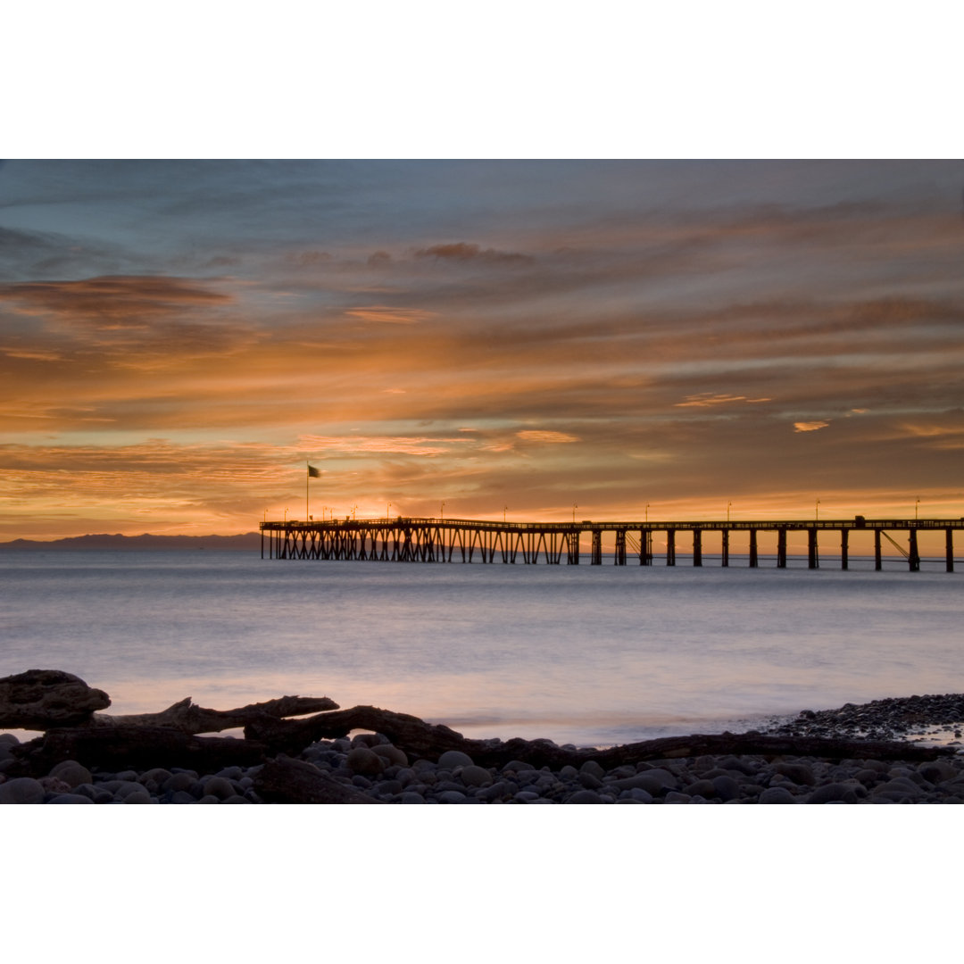 Ventura Pier bei Sonnenuntergang- Leinwandbild