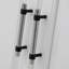 Stainless Steel And Black Cabinet Pull-1003672503
