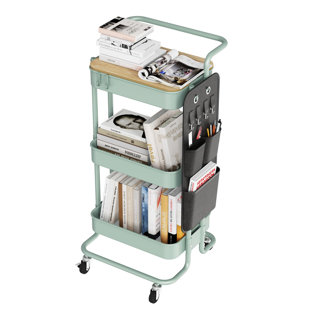 37.28'' H x 17.28'' W Utility Cart with Wheels
