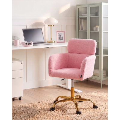 Beliani ALENA Boucle Office Chair