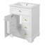 Meuble-lavabo avec lavabo et 3 tiroirs de rangement-2066236872