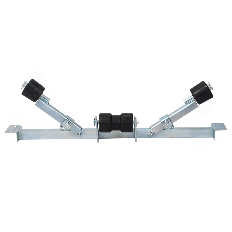 Support de fond de remorque de bateau avec roulettes de quille, capacité de 1102 lb, H 6,69 po x l 35,43 po x P 2,8 po