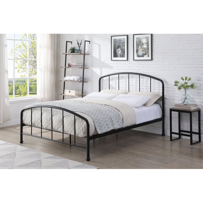 Marmillion Bed, Kingsize (5'), Black, No Mattress