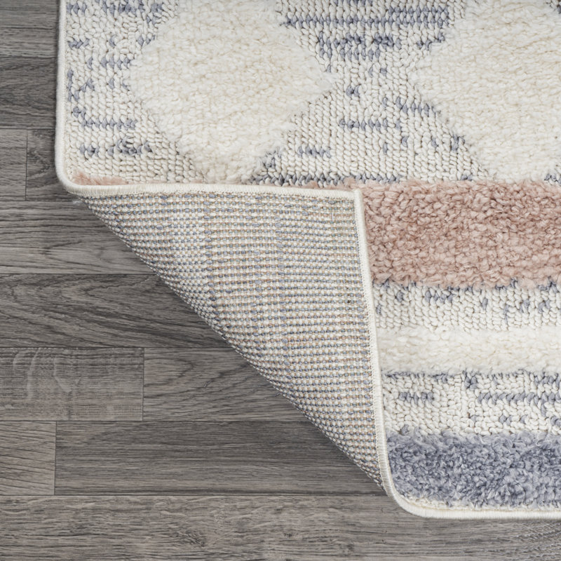 Tapis multicolore crème Naveen, Tapis de couloir 2 pi 2 po x 8 pi
