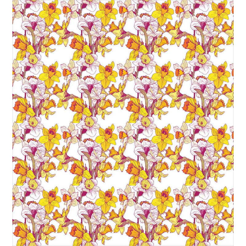 Cottage Americana Polyester Floral Duvet Cover