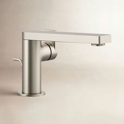 Composed Single-Handle Bathroom Faucet with Drain