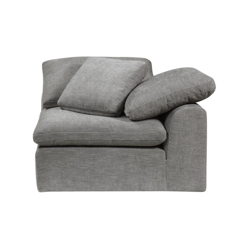 Canapé modulaire en lin avec repose-pieds Naveen