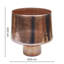 Opulent Curved Metallic Planter-1868104796