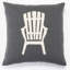 Beach Chair Throw Pillow