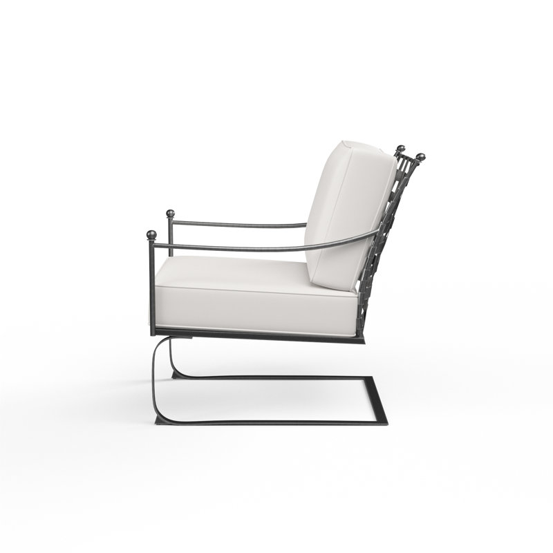 Lucier Patio Chair with SunbCushions, Canvas Flax Sunbrella® Canvas