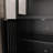 Versatile Black Bamboo Storage Cabinet with 2 Doors, Ideal for Bathroom, Living Room, and Kitchen Organization