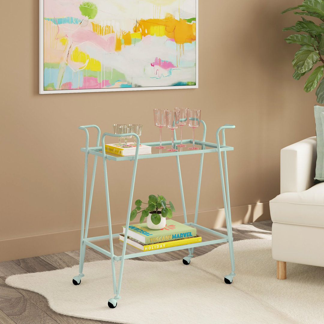 Metal Bar Cart Ebern Designs Frame