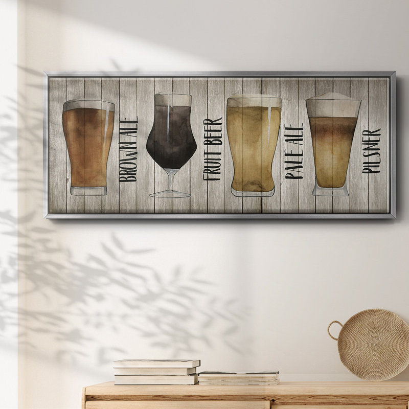 Carte de la bière I - toile encadrée