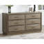Commode 6 tiroirs Anekey Sonoma