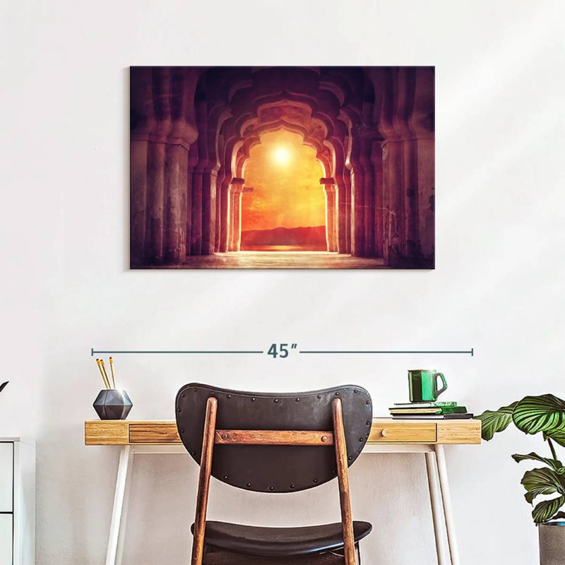 Adella Hindu Temple Arch, 24" H x 36" W
