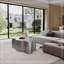 Table basse en forme de nuage avec base robuste