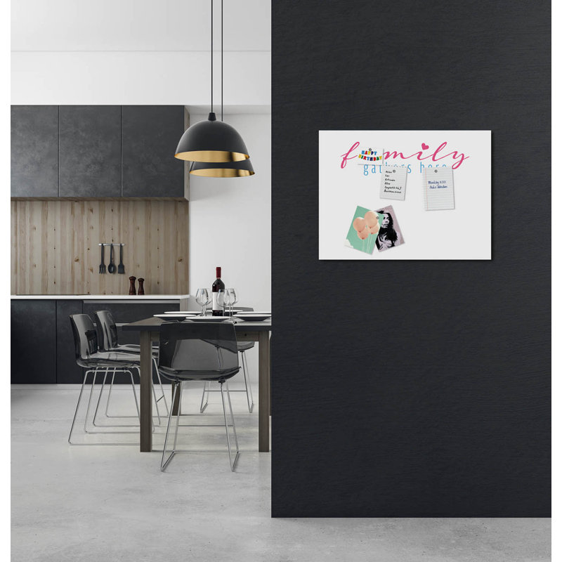 Magnetic Glass Photo Memo Board