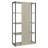 Loomis Whitewashed Grey 4-Shelf Bookshelf