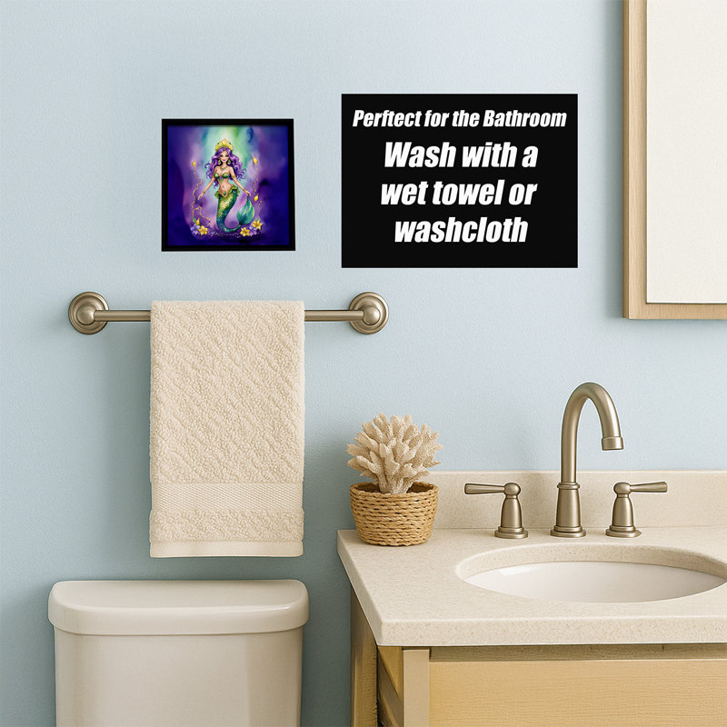 Mermaid Mardi Gras Framed Metal Print