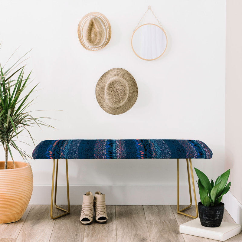 Ninola Vinyl Fabric Upholstered Bench