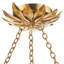 Carly 5 - Light Gold Bowl Pendant