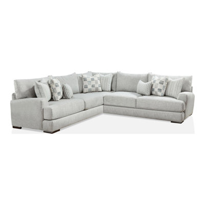 Fathia Upholstered L-Shaped Sectional Symmetrical