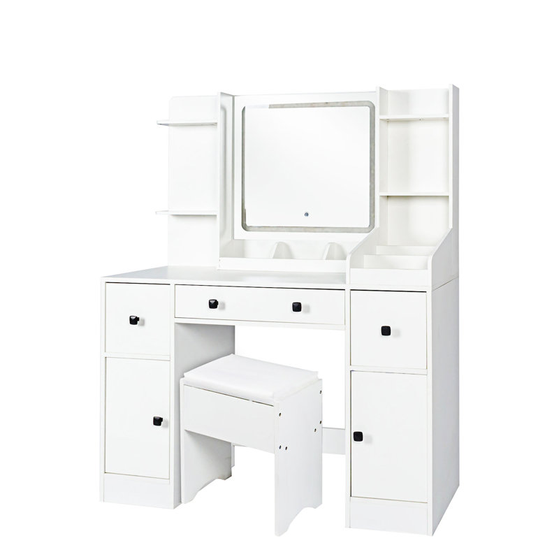 Makeup Vanity Table With Mirror And Lights
