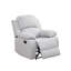 Ensemble de canapé inclinable 2 pièces en lin Brooklyn gris / blanc avec rangement pour console et porte-gobelets-1642774352-1642774356
