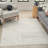 Rectangle Abstract Machine Woven Area Rug in White-819727927