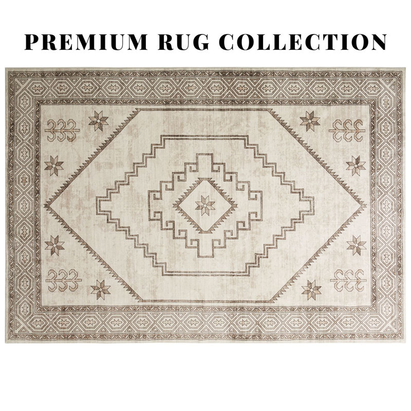 Aspire Homeware Boho Geometric Area Rug, Rectangle 200 x 290 cm